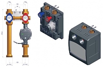 Насосный модуль с насосом Grundfos Alpha 2L 25-60 стандарт